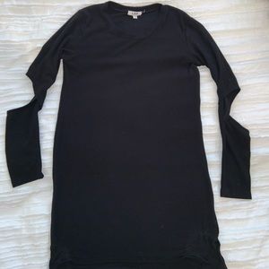 Black LNA long sleeve tight dress